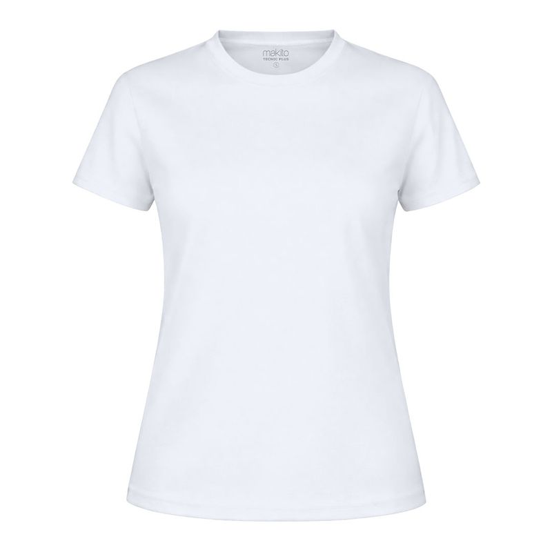 CAMISETA TECNICA MUJER — BLANCO