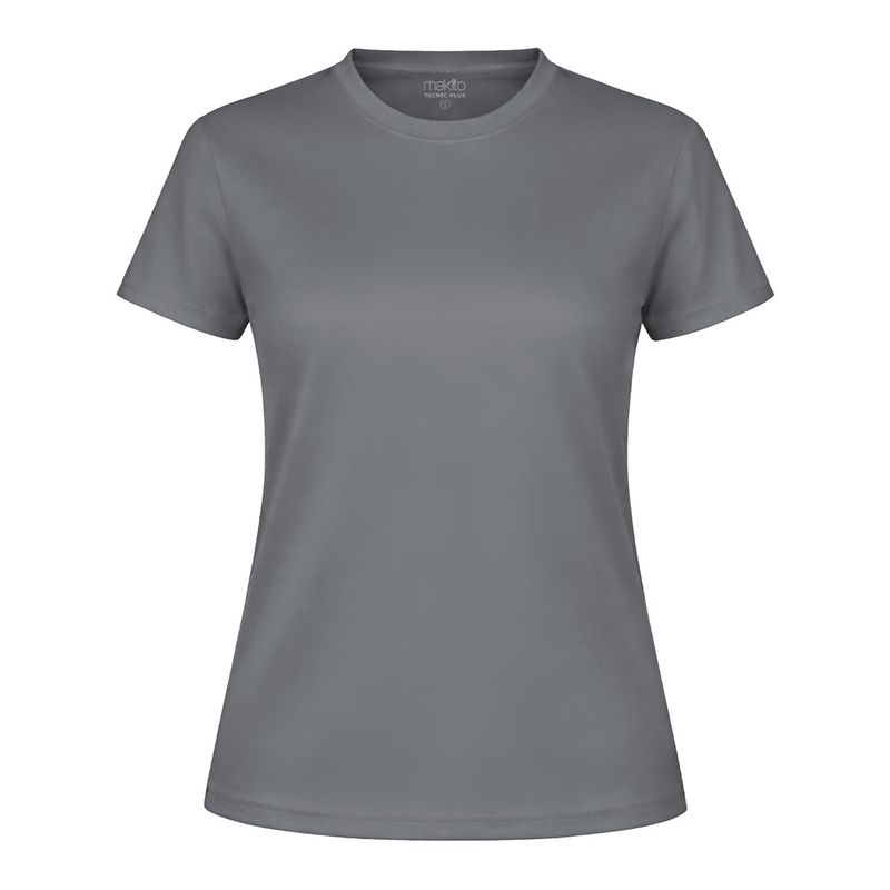 CAMISETA TECNICA MUJER — GRIS