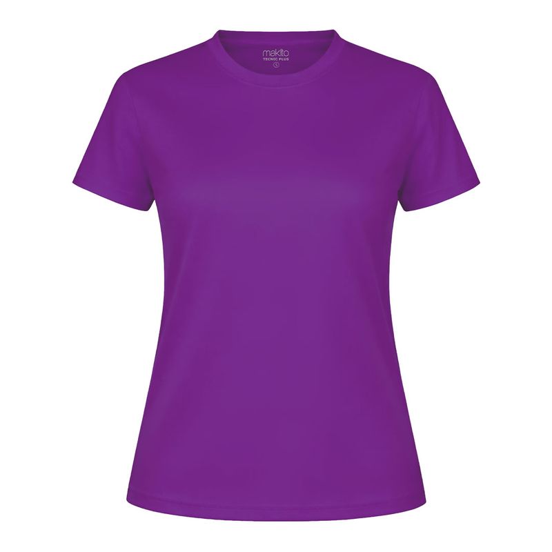 CAMISETA TECNICA MUJER — MORADO