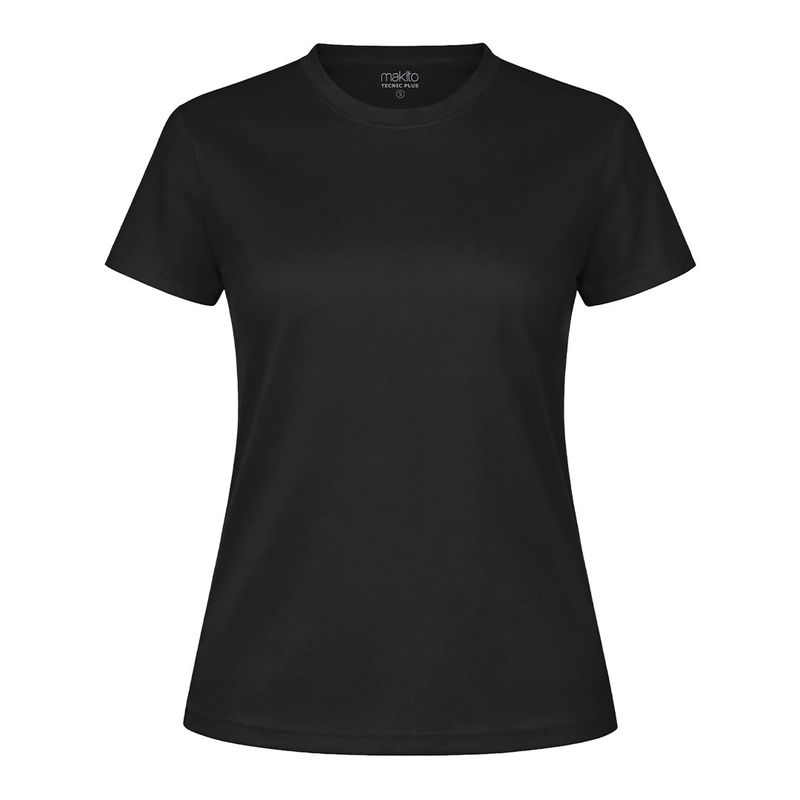 CAMISETA TECNICA MUJER — NEGRO