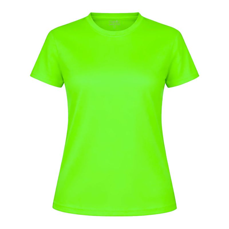 CAMISETA TECNICA MUJER — VERDE CLARO