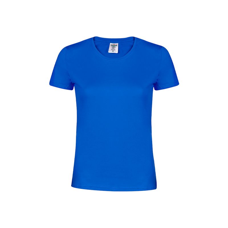 CAMISETA PREMIUM 180 MUJER — AZUL