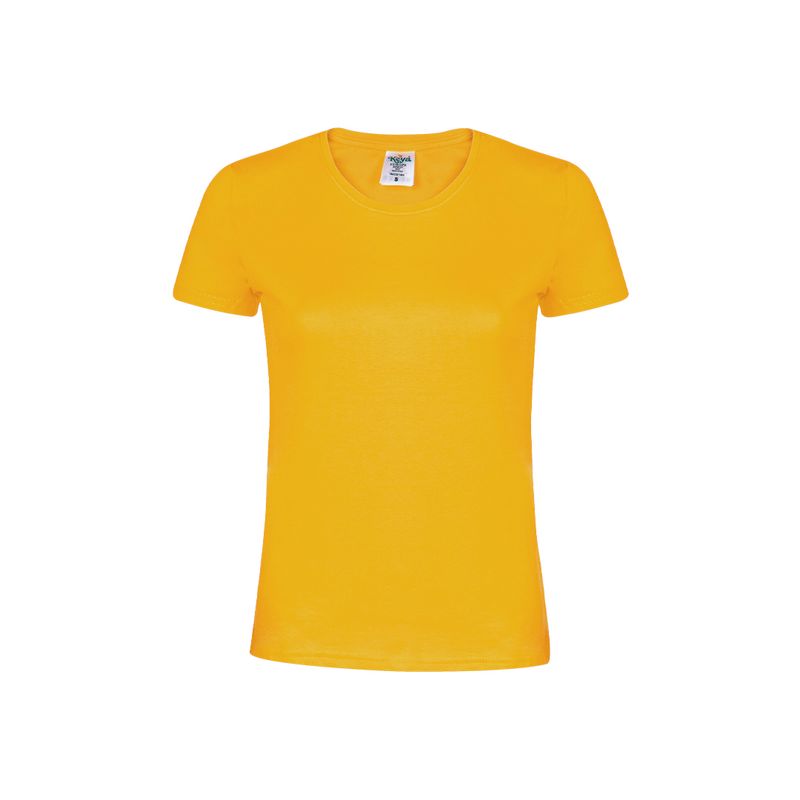 CAMISETA PREMIUM 180 MUJER — DORADO