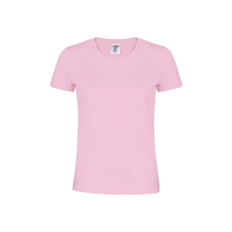 CAMISETA PREMIUM 180 MUJER — ROSA