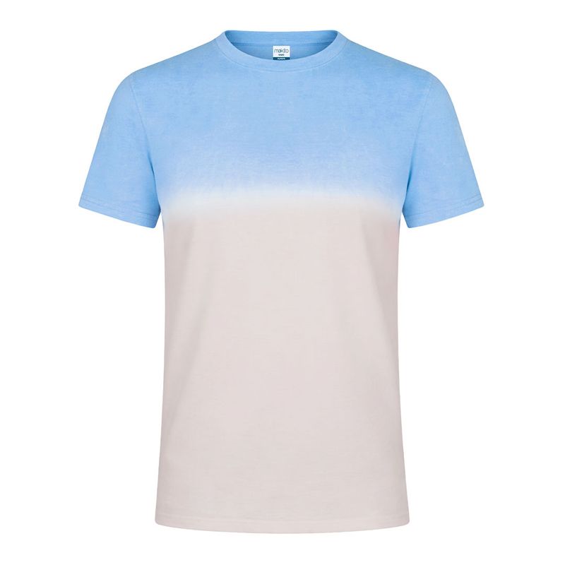 CAMISETA DUO TONO — AZUL PASTEL