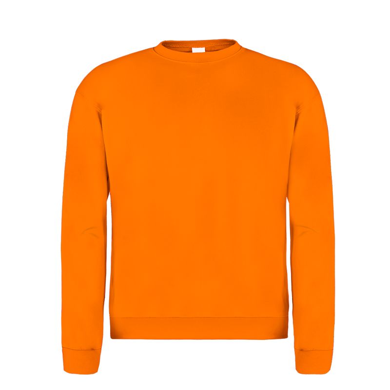 SUDADERA BASIC ADULTO — NARANJA