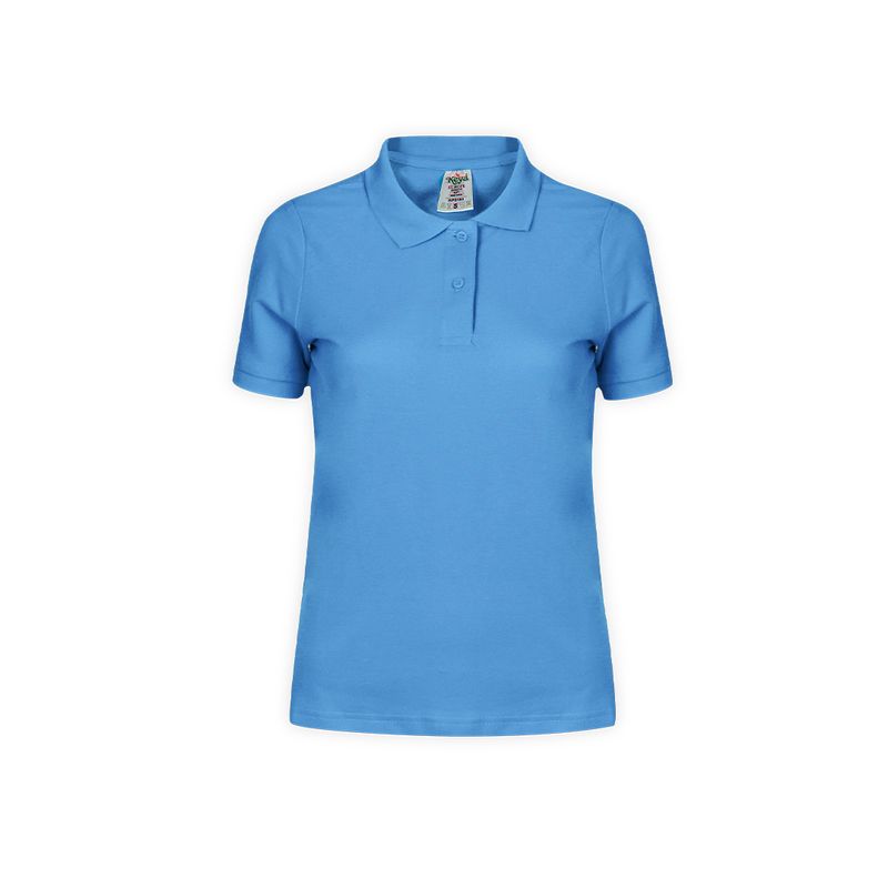 POLO BASIC 180 MUJER — AZUL CLARO
