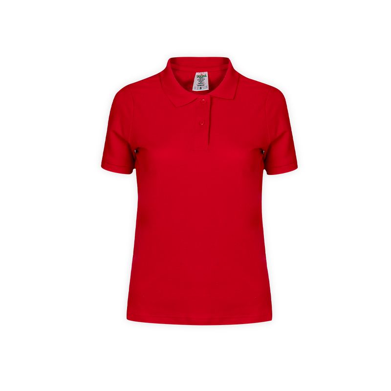 POLO BASIC 180 MUJER — ROJO