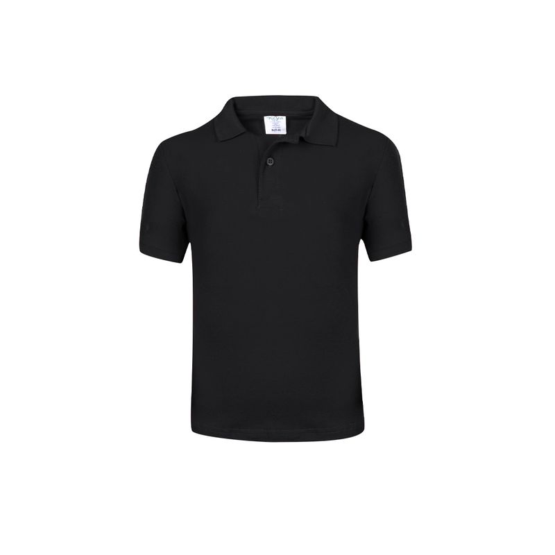 POLO BASIC 180 NIÑO — NEGRO