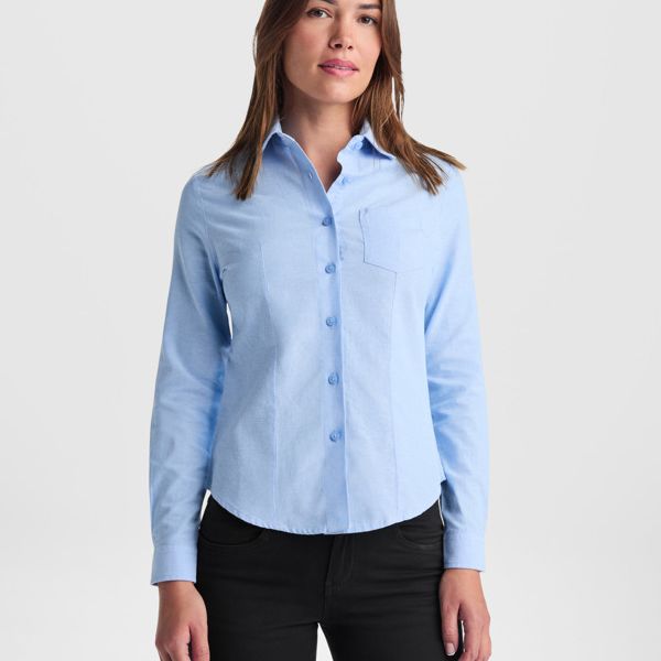 Camisa M. Larga Oxford Mujer