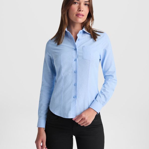 Camisa M. Larga Oxford Mujer
