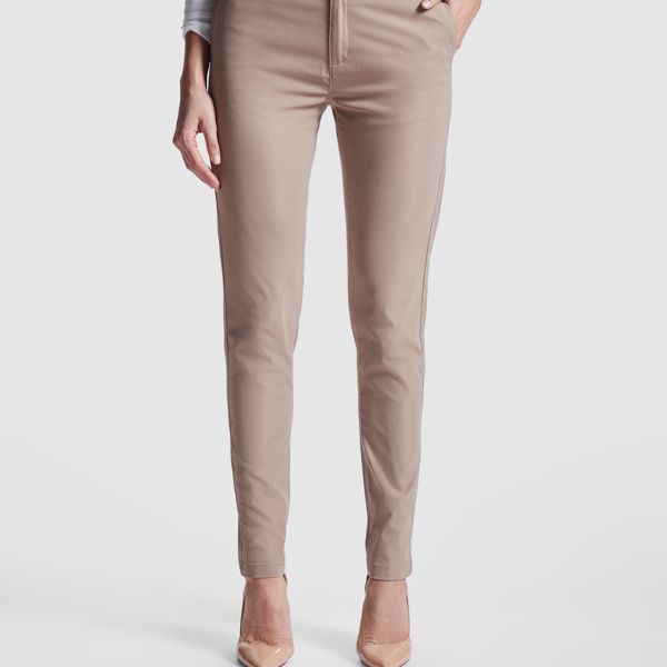 Pantalon Corte Chino Beverly Mujer — MARINO
