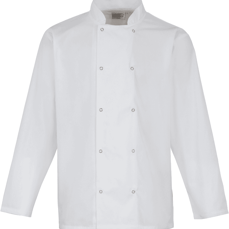 Chaqueta Chef Botom Press — Blanco Chaqueta Chef Botom Press — Blanco