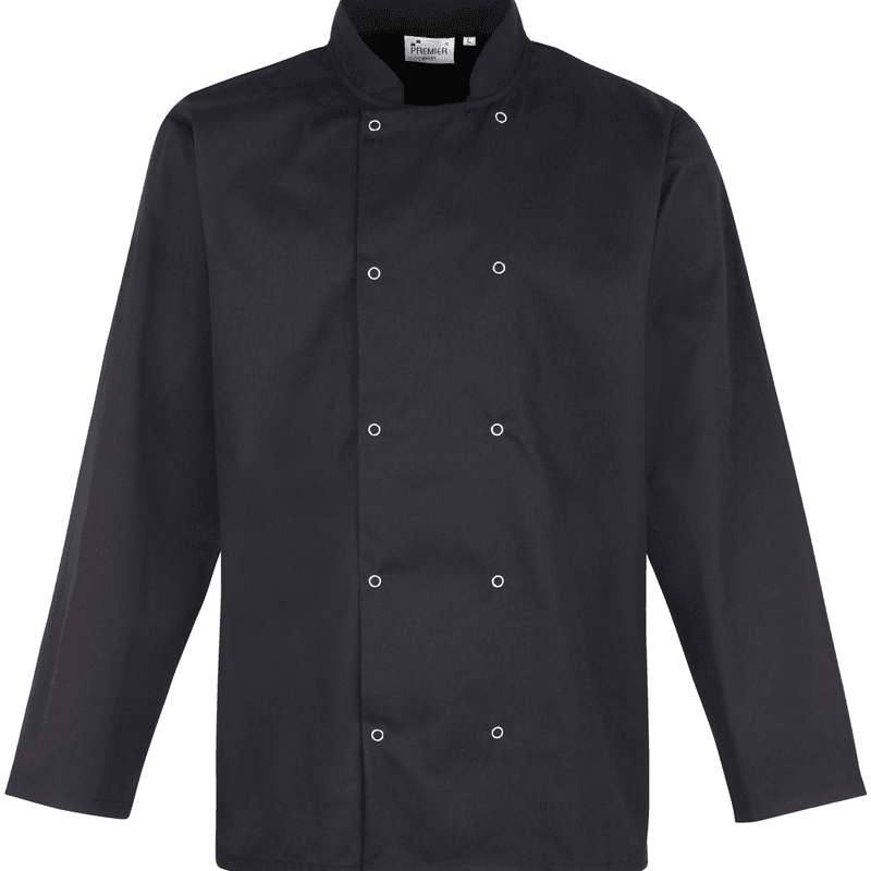Chaqueta Chef Botom Press — Negro Chaqueta Chef Botom Press — Negro