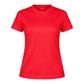 CAMISETA TECNICA MUJER — ROJO