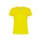CAMISETA PREMIUM 180 MUJER — AMARILLO